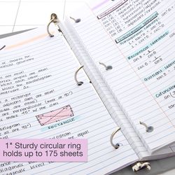 Bazic Products 1 in. W X 9.96 in. L 3-Ring Gray View Binder