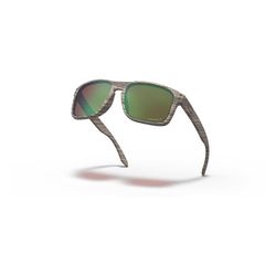 Oakley Holbrook Sunglasses Unisex Woodgrain Frame Green Lens