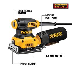 DeWalt 2.3 amps Corded Palm Sander Tool Only