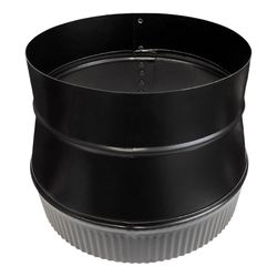 Imperial 7 in. D X 8 in. D Galvanized Steel Stove Pipe Increaser