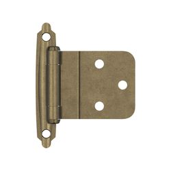Amerock 2 in. W X 2-3/4 in. L Burnished Brass Steel Self-Closing Hinge 2 pk