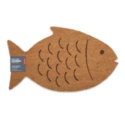 Kikkerland 18 in. W X 30 in. L Beige Fish Coir Door Mat