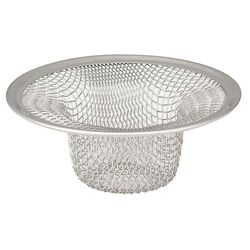 Whedon Drain Protector 2-3/4 in. D Chrome Stainless Steel Mesh Strainer