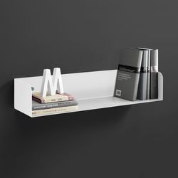 Dolle Showcase 4.5 in. H X 31.5 in. W X 5.9 in. D White Steel Decorative Wall Shelf