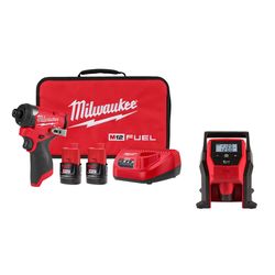Milwaukee M12 FUEL Impact Driver Kit and Inflator Bundle