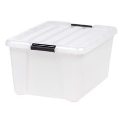 IRIS 10.70 in. H X 15.70 in. W X 21.65 in. D Stackable Storage Box