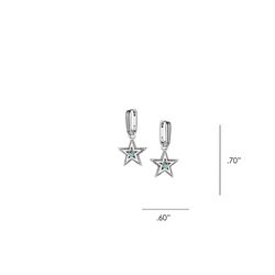 Montana Silversmiths Women's Lucky Star TQ Earrings