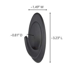 3M Command Medium Plastic Hook 3.25 in. L 2 pk