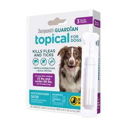 Sergeant's Guardian Liquid Dog Flea and Tick Drops Permethrin, S-methoprene 0.3 oz