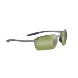 Maui Jim Hookipa Ultra G Sunglasses Unisex Matte Grey Frame HT Green Photocromic Lens Polarized