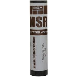 Mid-States Asphalt 3 ft. W X 36 ft. L Asphalt Mineral Surface Rolled Roofing 90 lb Black