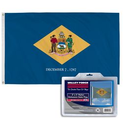 Valley Forge Delaware State Flag 0 in. H X 3 ft. W X 5 ft. L