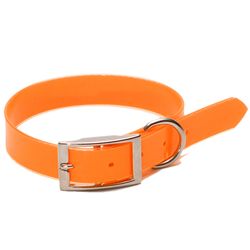 PDQ Orange Poly Dog Hunting Dog Collar Medium/Large