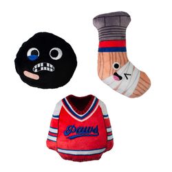 Pet Shop by Fringe Studio For Dog Assorted Plush Go for the Goal Dog Toy Small 1 pk