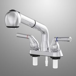 Home Plus Two Handle Chrome Laundry Faucet