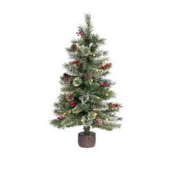 Celebrations 3 ft. Slim LED 50 ct Skinny Cashmere Table Top Color Changing Christmas Tree