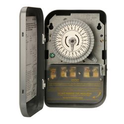 Woods Indoor and Outdoor 24 Hour Dial Timer 208/277 V Gray