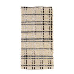 Ritz Royale Black Cotton Check Kitchen Towel 1 pk
