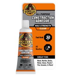 Gorilla All Purpose Construction Adhesive 2.5 oz