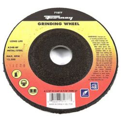 Forney 4-1/2 in. D X 7/8 in. in. X 1/4 in. thick Metal Grinding Wheel 1 pc