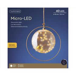 Lumineo LED Micro Warm White 40 ct Christmas Lights 1 ft.