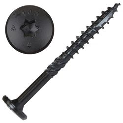 Screw Products, Inc. NOVA #16 in. X 3 in. L Star Black Steel Lag Screw 50 pk