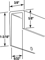 Prime-Line Medium Mirror J Channel 40 lb