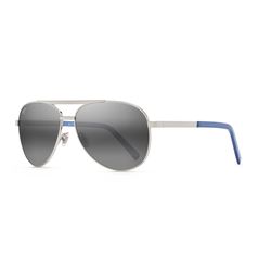 Maui Jim Seacliff Sunglasses Unisex Silver Frame Neutral Gray Lens Polarized