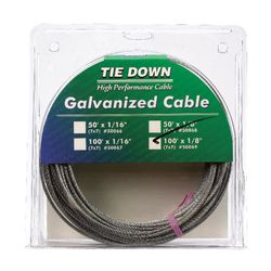 Tie Down Engineering 1/8 in. D X 100 ft. L Galvanized Steel Aircraft Cable