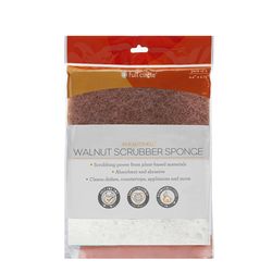 Full Circle In A Nutshell Medium Duty Antibacterial Scrubber Sponge For All Purpose 4-5/16 in. L 2 p