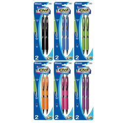 Bazic Products Ciel Black Oil Gel Pen 2 pk
