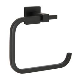 Huntington Brass Satin Black Black Towel Ring Metal