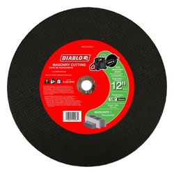 Diablo 12 in. D X 20 mm X 1/8 in. thick Silicon Carbide Masonry Cut-Off Disc 1 pc