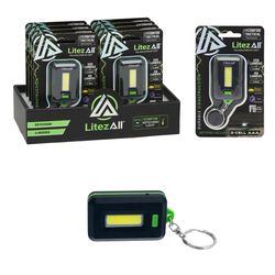 LitezAll 120 lm Black LED Keychain Light
