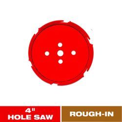 Diablo Demo Demon 4 in. Carbide Tipped Rough-In 2-3/8 in. L Hole Saw