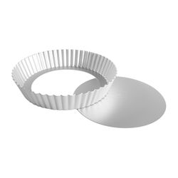 Fat Daddio's ProSeries 10 in. Flan/Tart Pan Silver 1 pc