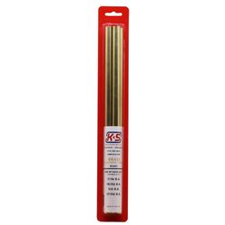 K&S .014 in. W X 12 in. L Round Brass Tube 4 pk