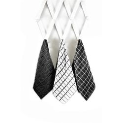 Ritz Black Cotton Check Kitchen Towel 3 pk