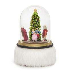 Roman Glitter Dome LED Multicolored Nutcracker Table Decor 9.6 in.