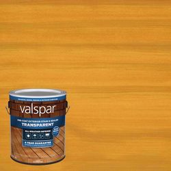 Valspar One-Coat Transparent Cedar Natural Tone Water-Based Acrylic Stain and Sealer 1 gal