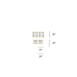 Montana Silversmiths Women's Big Sky Gold Plated CZ Stud Earrings