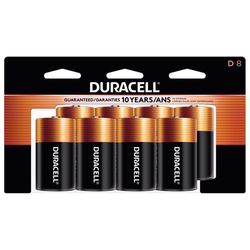 Duracell Coppertop D Alkaline Batteries 8 pk Carded