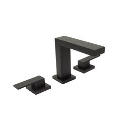 Huntington Brass Razo Matte Black Modern Widespread Bathroom Sink Faucet 8 in.