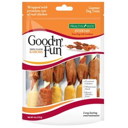 Good 'n' Fun All Size Dogs Adult Rawhide Sticks Beef/Chicken/Pork 6 pk