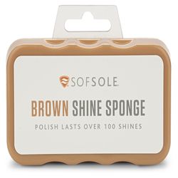 Sof Sole Brown Shine Sponge Shoe Polish