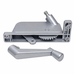 Barton Kramer Silver Aluminum Right Awning Window Operator For Security Windows