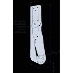 Simpson Strong-Tie 14.79 in. H X 2.89 in. W Galvanized Steel Holdown