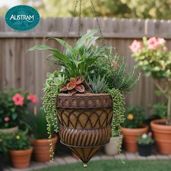 Austram Bronze Metal 14 in. H Plant Hanger 1 pk