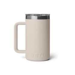 YETI Rambler 24 oz Cape Taupe BPA Free Ceramic Lined Mug with MagSlider Lid