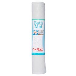 Con-Tact 36 in. L X 18 in. W White Rubber Bath Mat Latex Free